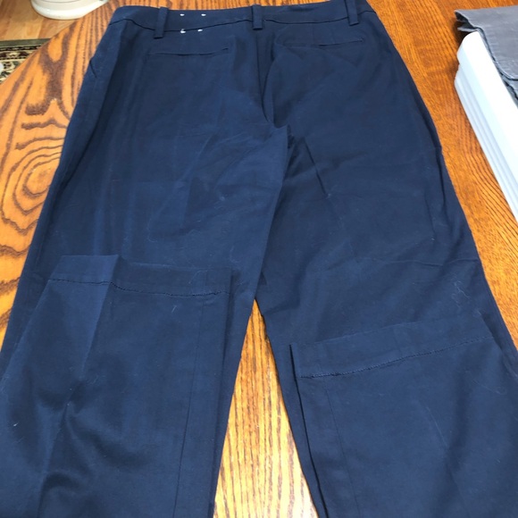NWOT TALBOTS SIZE 10 THE PERFECT CHINO NAVY BLUE FRONT AND BACK POCKETS - Picture 5 of 5
